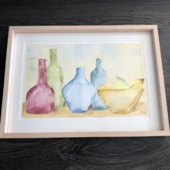 Aquarelle post impressionniste, Allemagne années 90