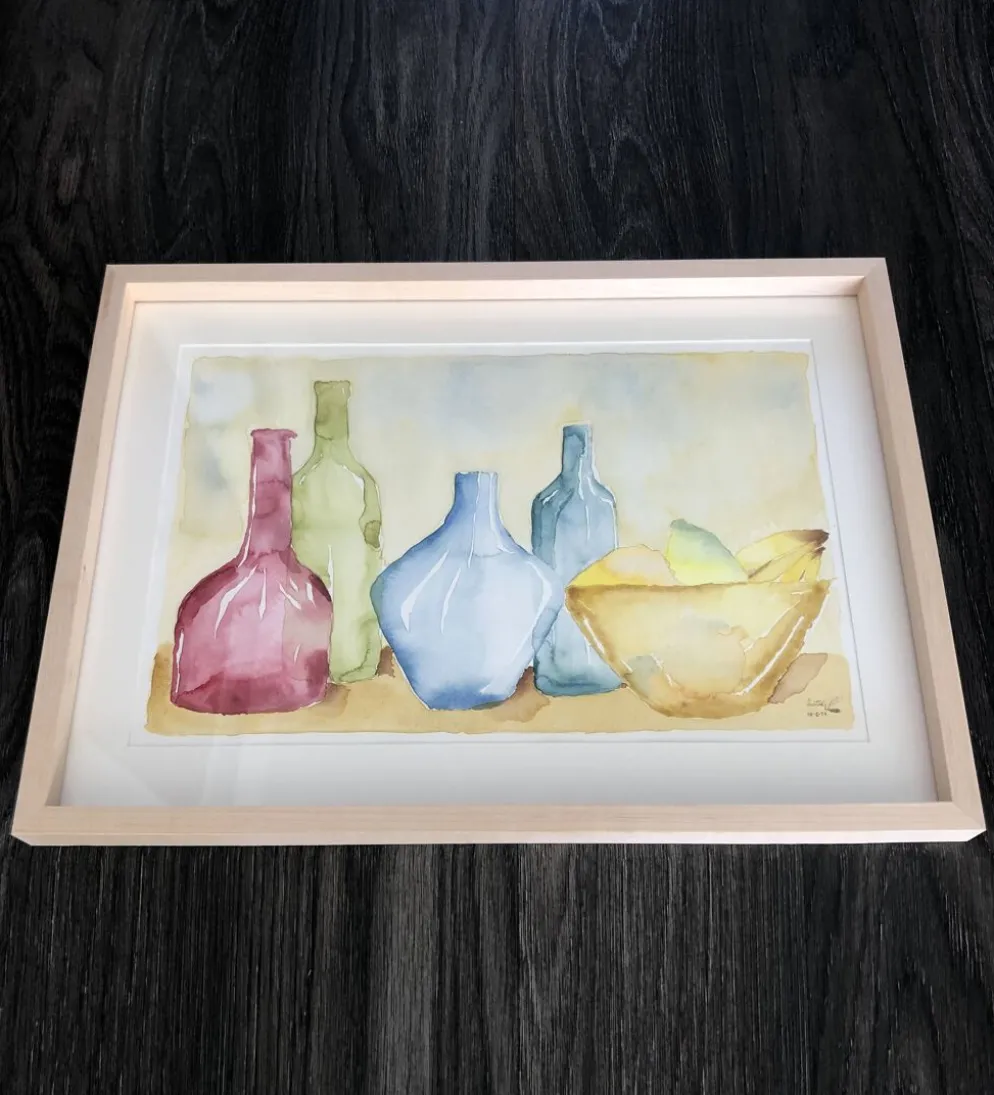Aquarelle post impressionniste, Allemagne années 90