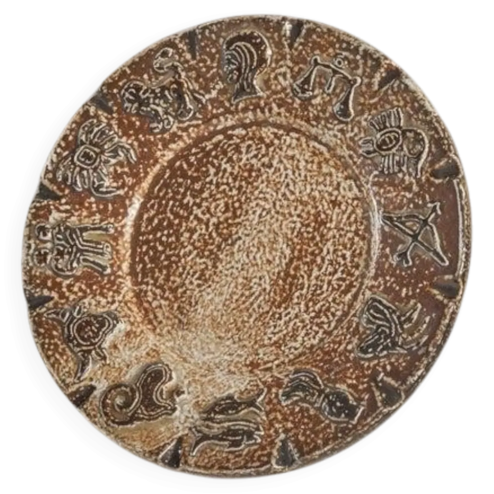 Armogrès Schale 'Zodiac' en poterie des années 1960