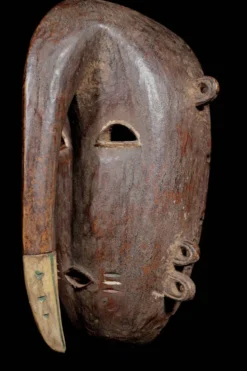Art Africain Afrique Tribal - Masque Djimini Ligbi Kulango - 31 Cms