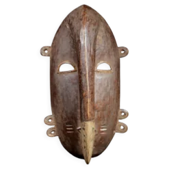 Art Africain Afrique Tribal - Masque Djimini Ligbi Kulango - 31 Cms