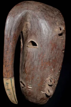 Art Africain Afrique Tribal - Masque Djimini Ligbi Kulango - 31 Cms
