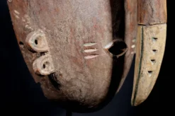 Art Africain Afrique Tribal - Masque Djimini Ligbi Kulango - 31 Cms