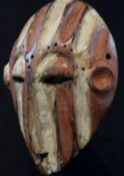 Art Africain Tribal - Masque Kela Yela RDC - 24,5 Cms