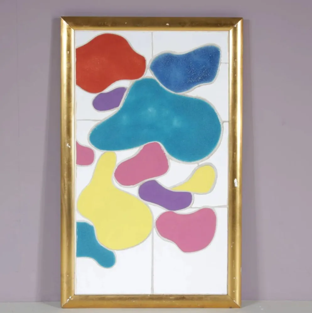 Art céramique encadré des années 1990 par Jan Snoeck, Pays-Bas
