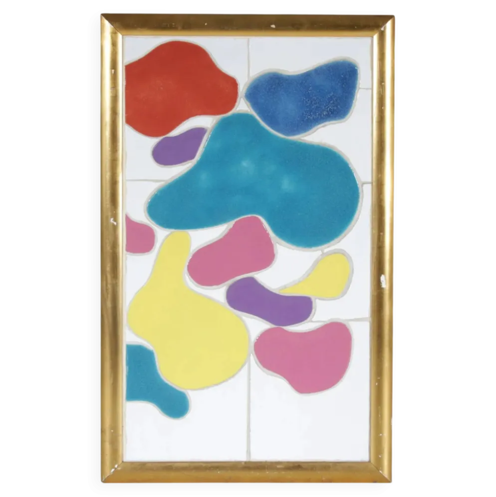 Art céramique encadré des années 1990 par Jan Snoeck, Pays-Bas