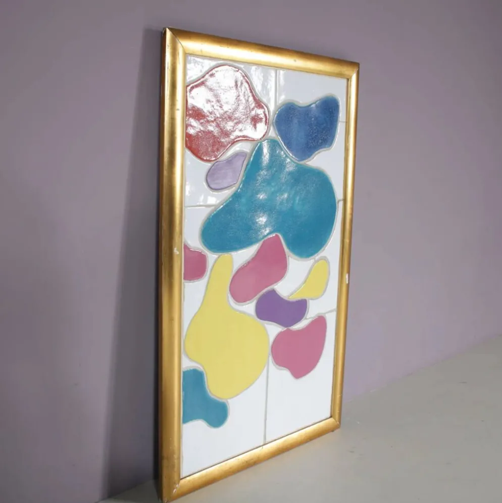 Art céramique encadré des années 1990 par Jan Snoeck, Pays-Bas