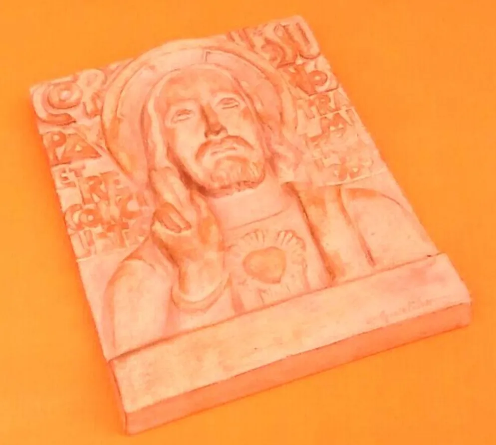Arts Religieux Desgodets Paris Sculpture bas relief à suspendre Jésus Christ