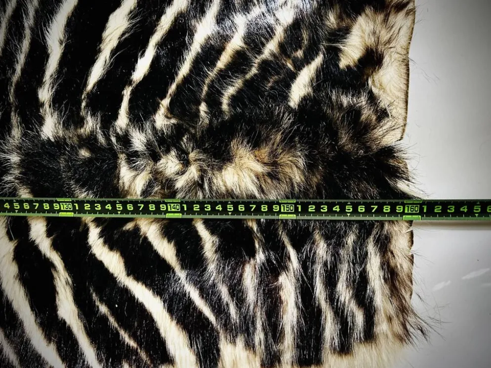Authentic vintage zebra skin