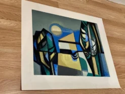 Authentique lithographie signée.
