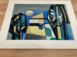 Authentique lithographie signée.