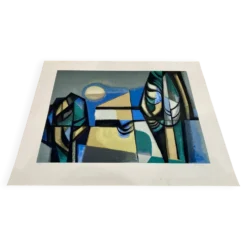 Authentique lithographie signée.