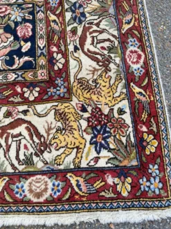 Authentique Tapis Persan Bakhtiar Saman Fait Main 318x198 cm 100% Laine