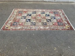 Authentique Tapis Persan Bakhtiar Saman Fait Main 318x198 cm 100% Laine