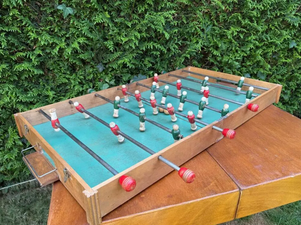 Baby foot ancien pliable,années 50.