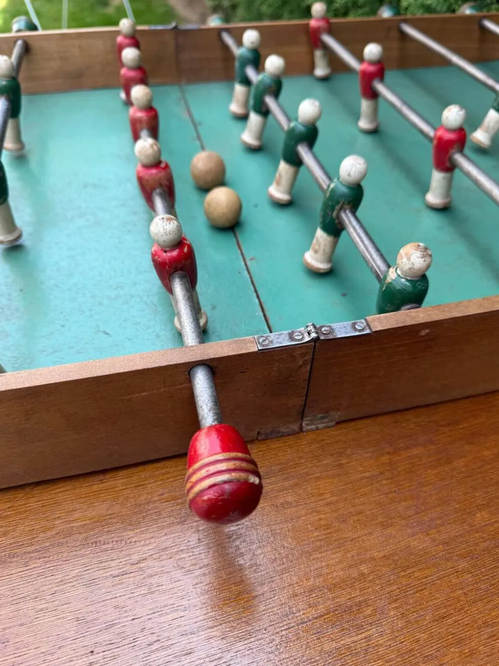 Baby foot ancien pliable,années 50.