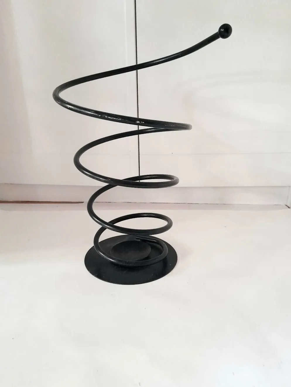 Bac porte-parapluie spirale métallique