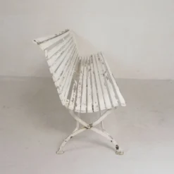 Banc de jardin, banc à lattes, pliant, 2 mètres de long, années 1930