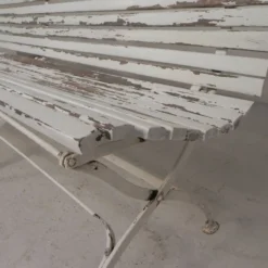 Banc de jardin, banc à lattes, pliant, 2 mètres de long, années 1930