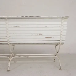 Banc de jardin, banc à lattes, pliant, 2 mètres de long, années 1930