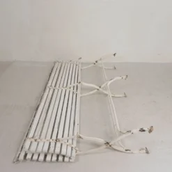 Banc de jardin, banc à lattes, pliant, 2 mètres de long, années 1930