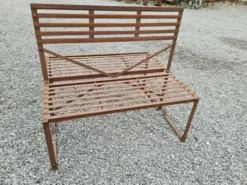 Banc de jardin dos à dos en fer forgé