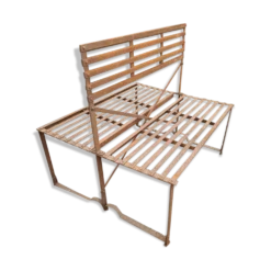 Banc de jardin dos à dos en fer forgé
