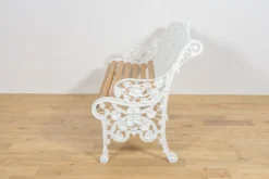 Banc de jardin en aluminium victorien, Royaume-Uni, années 1950
