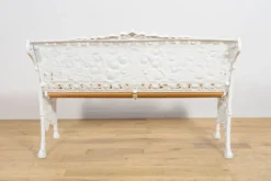 Banc de jardin en aluminium victorien, Royaume-Uni, années 1950