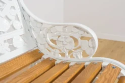 Banc de jardin en aluminium victorien, Royaume-Uni, années 1950
