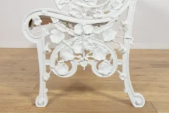 Banc de jardin en aluminium victorien, Royaume-Uni, années 1950