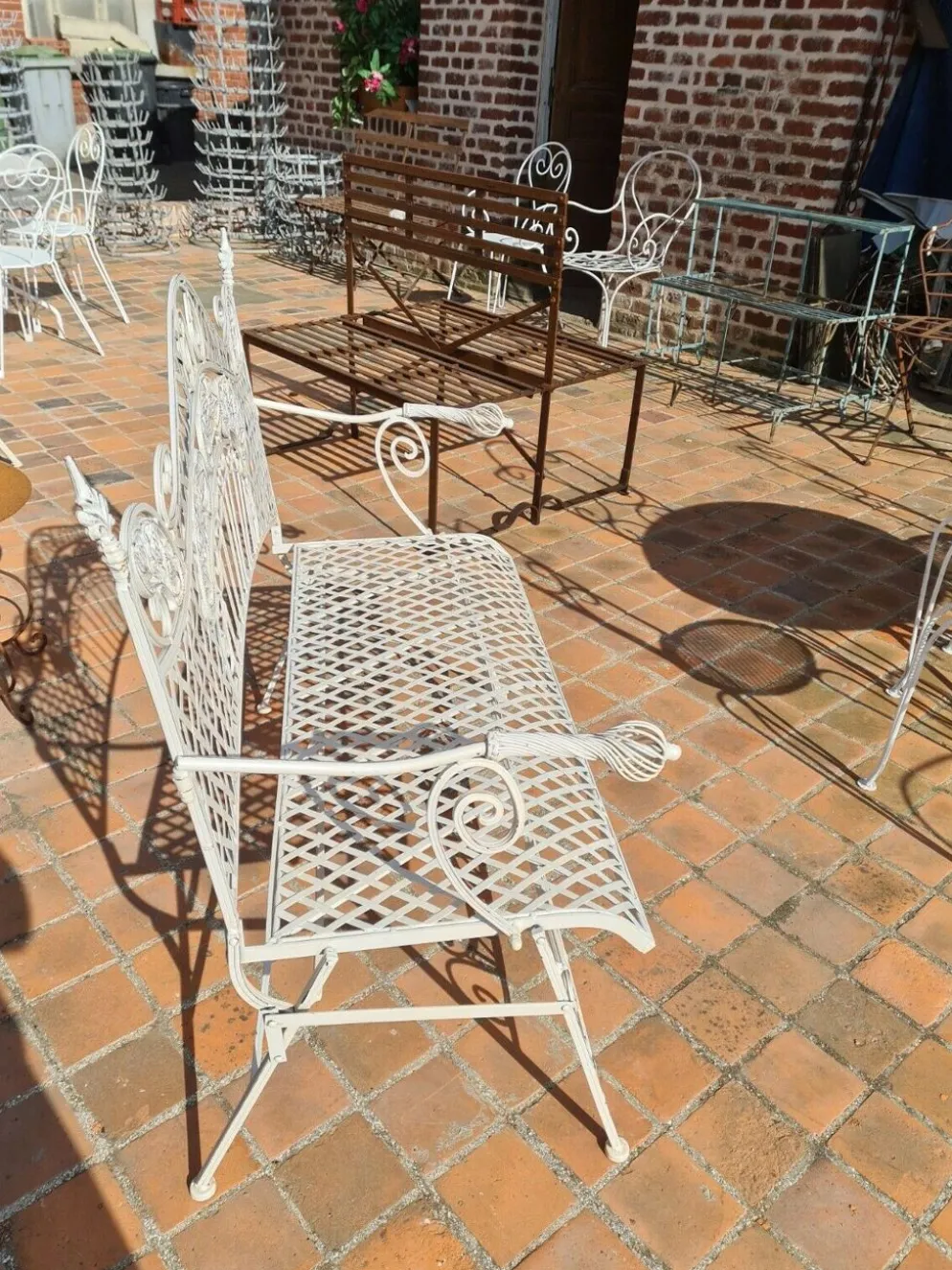 Banc de jardin en fer