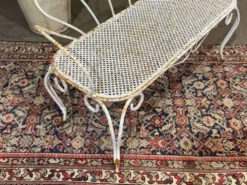Banc de jardin en fer forgé des années 1950