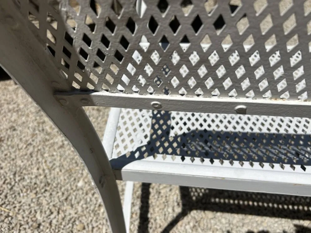 Banc de jardin en fer riveté Gustave Serrurier Govy, 1900-1910