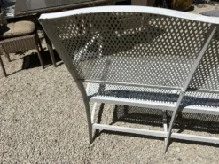 Banc de jardin en fer riveté Gustave Serrurier Govy, 1900-1910