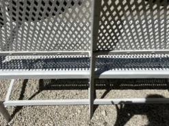 Banc de jardin en fer riveté Gustave Serrurier Govy, 1900-1910