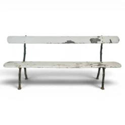Banc de jardin en fonte modèle branche d'arbre