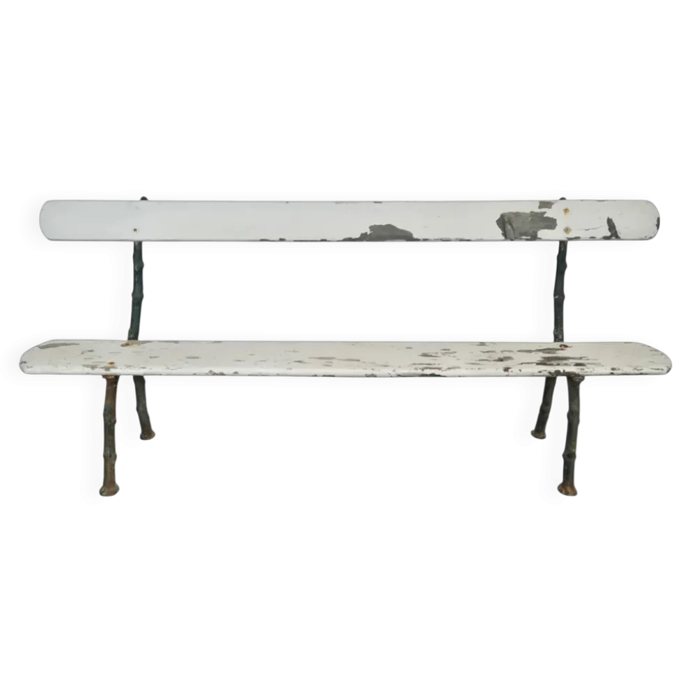Banc de jardin en fonte modèle branche d'arbre