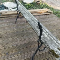 Banc de jardin fonte bois