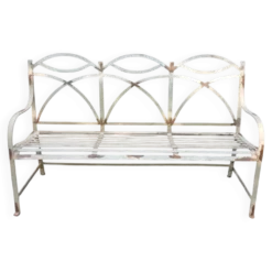 Banc de jardin français antique, banc de parc