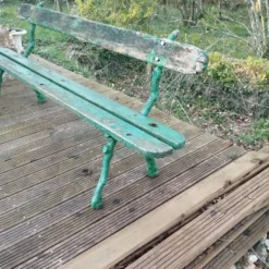 Banc de jardin public fonte XIXe