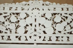 Banc de jardin style victorien 1870 motif Capucine Coalbrookdale