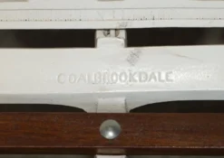 Banc de jardin style victorien 1870 motif Capucine Coalbrookdale
