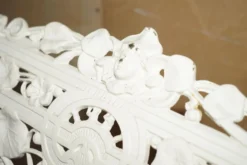 Banc de jardin style victorien 1870 motif Capucine Coalbrookdale
