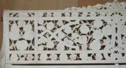 Banc de jardin style victorien 1870 motif Capucine Coalbrookdale