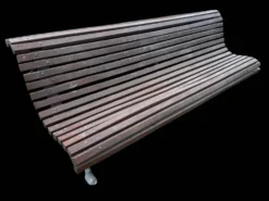 Banc de la ville de Barcelone en fonte et bois