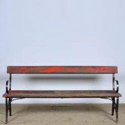 Banc de parc en fer riveté années 1920