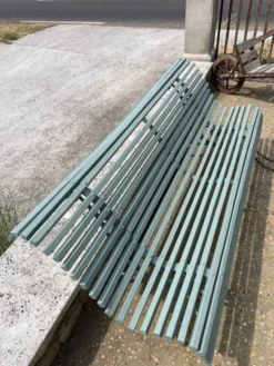 Banc fonte et bois