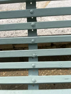 Banc fonte et bois