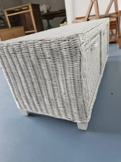 Banc rangement rotin